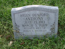 Helen Kahl <I>Dunford</I> Anthony 