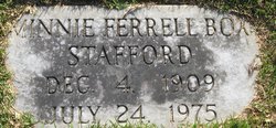 Minnie Lou <I>Ferrell</I> Box-Stafford 