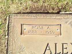 Rose Augusta “Rosa” <I>Allen</I> Alexander 