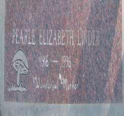 Pearle Elizabeth <I>Page</I> Linder 