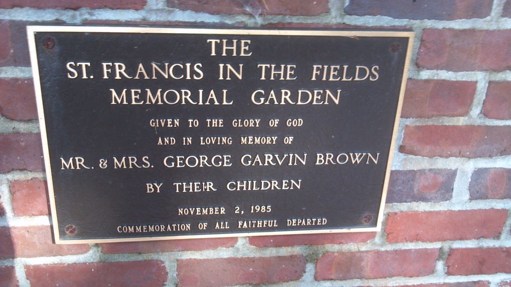 Saint Francis in the Fields Memorial Garden