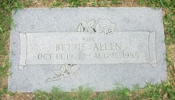 Bettie Doris <I>Williams</I> Allen 