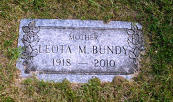 Leota Margaret <I>Weatherford</I> Bundy 