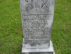 Mary Irene <I>Cliett</I> Thomas 