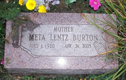 Meta <I>Lentz</I> Burton 