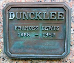Frances <I>Lewis</I> Duncklee 