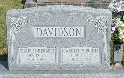 Carolyn Virginia <I>Barton</I> Davidson 