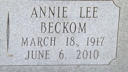 Annie Lee <I>Beckom</I> Madren 