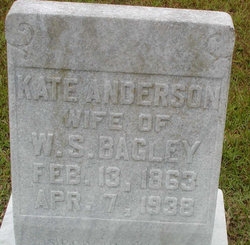 Kate Helen <I>Anderson</I> Bagley 