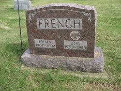Emma <I>Johnson</I> French 
