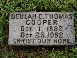 Beulah Ellen <I>Thomas</I> Cooper 
