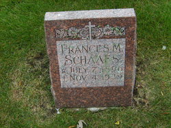 Frances M <I>Pinkowski</I> Schaafs 