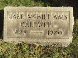 Jane <I>McWilliams</I> Caldwell 