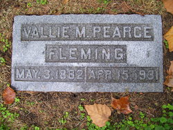Vallie M <I>Pearce</I> Fleming 