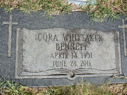 Cora Emily <I>Whittaker</I> Bennett 