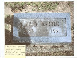 Mary <I>Warner</I> Barber 