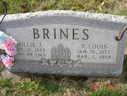 Millie Jane <I>Vincent</I> Brines 