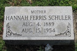 Hannah Ethel <I>Ferris</I> Schuler 