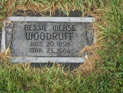 Bessie Catherine <I>Wease</I> Woodruff 