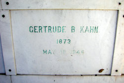 Gertrude <I>Behrendt</I> Kahn 