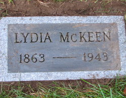Eliza Ann “Lydia” <I>Fleck</I> McKeen 