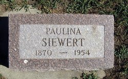 Paulina “Pauline” <I>Hubner</I> Siewert 