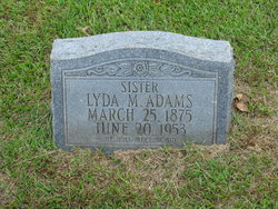 Mary Eliza “Lyda” <I>Morris</I> Adams 