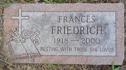 Frances Marie <I>Stricker</I> Friedrich 