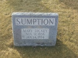 Mary <I>Dickey</I> Sumption 