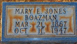 Mary Elizabeth <I>Jones</I> Boazman 