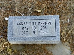 Agnes Lee <I>Hill</I> Barton 