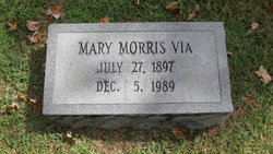 Mary Virginia <I>Morris</I> Via 