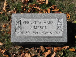 Vernetta Mabel <I>Collier</I> Simpson 