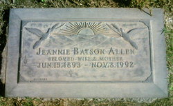 Jeannie <I>Batson</I> Allen 