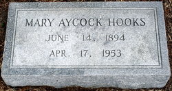Mary <I>Aycock</I> Hooks 