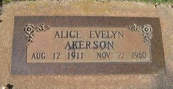 Alice Evelyn Akerson 