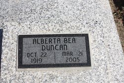 Alberta Bea <I>Mayfield</I> Duncan 