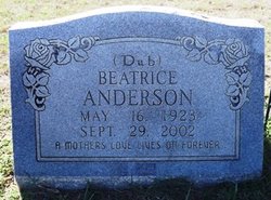 Beatrice <I>Miller</I> Anderson 