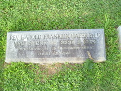 Rev Harold Franklin Hafer 