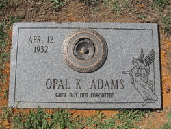 Opal Kathleen <I>Black</I> Adams 