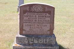 Sophia B. <I>Bowman</I> Balfour 