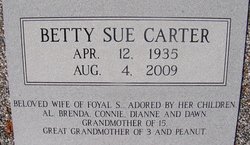 Betty Sue <I>Jacobs</I> Carter 