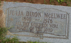 Julia <I>Dixon</I> McElwee 