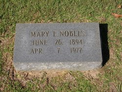 Mary E <I>Bass</I> Nobles 