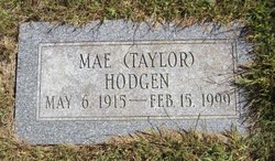 Mae <I>Taylor</I> Hodgen 