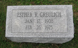 Esther I <I>Reiter</I> Greulich 