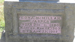 Edna <I>McMillan</I> Jasper 