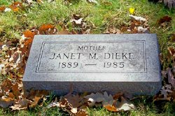 Janet Montgomery <I>Brown</I> Dieke 