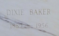 Beatrice Elizabeth “Dixie” <I>Earley</I> Baker 