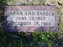 Sarah Ann <I>Lawler</I> Barber 